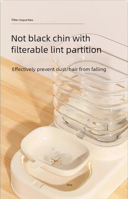 Gravity Pet Feeder and Water Dispenser Set Automatic Dog Feeder and Dog Water Dispenser for Dogs Cats Pets Animals Large Capaci