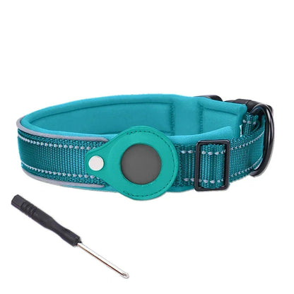 Waterproof GPS Dog Collar with AirTag Holder 🐕📍