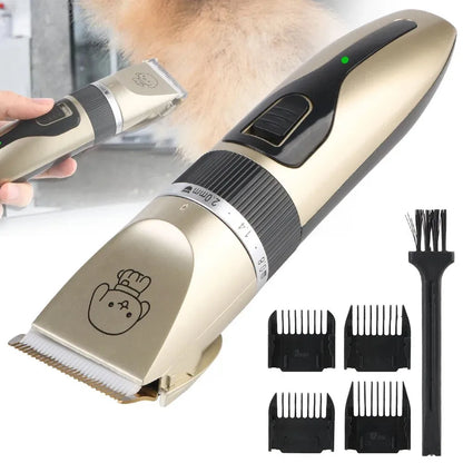 Professional 4-in-1 Electric Pet Grooming Tool Set Dog Hair Clippers USB Rechargeable Pets Haircut Trimmer Shaver Cats Supplies