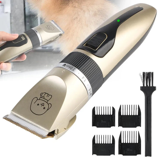 Professional 4-in-1 Electric Pet Grooming Tool Set Dog Hair Clippers USB Rechargeable Pets Haircut Trimmer Shaver Cats Supplies