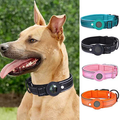 Waterproof GPS Dog Collar with AirTag Holder 🐕📍