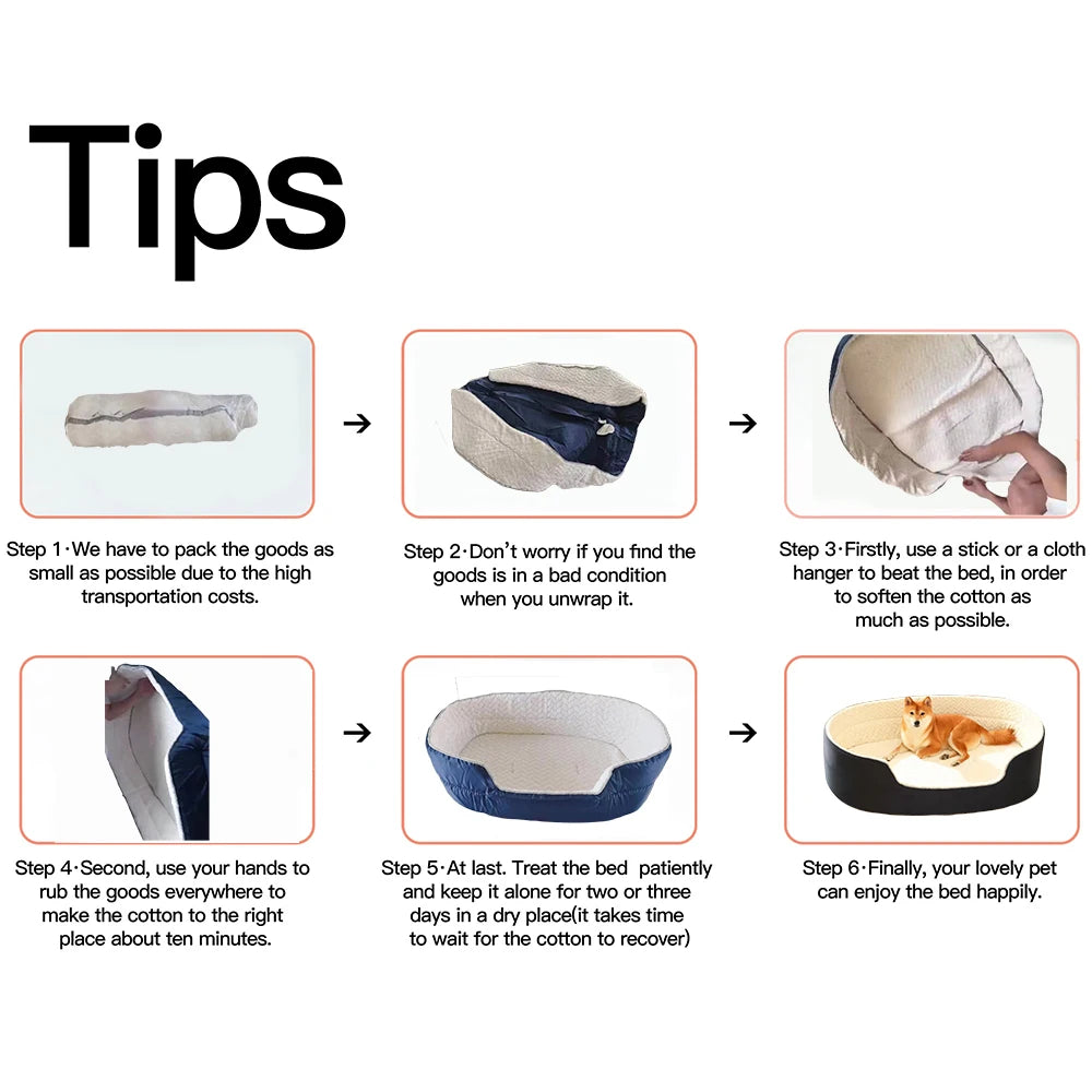 Pet Dog Bed Four Seasons Universal Big Size Extra Large Dogs House Sofa Kennel Soft Pet Dog Cat Warm Bed S-XXL Pet Accessories