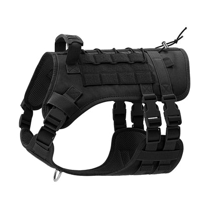 Tactical Dog Harness for Large Dogs, Heavy Duty No Pull Dog Harness with Handle