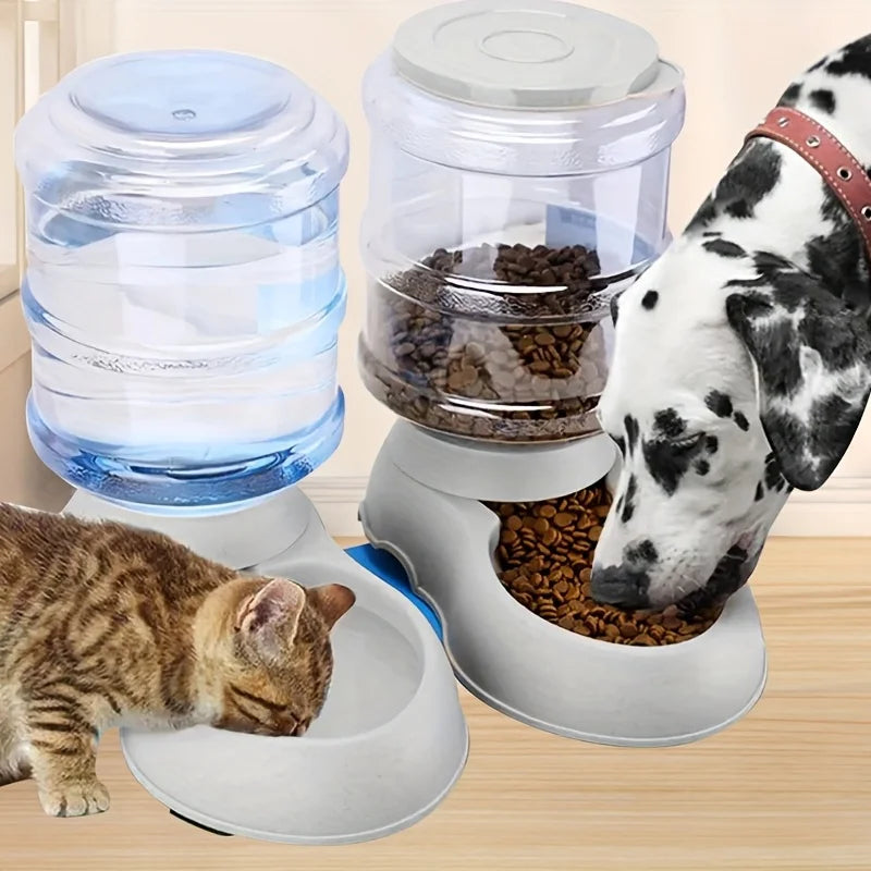Automatic Water & Food Feeder 🐶🐱💧