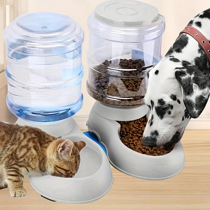 Automatic Water & Food Feeder 🐶🐱💧