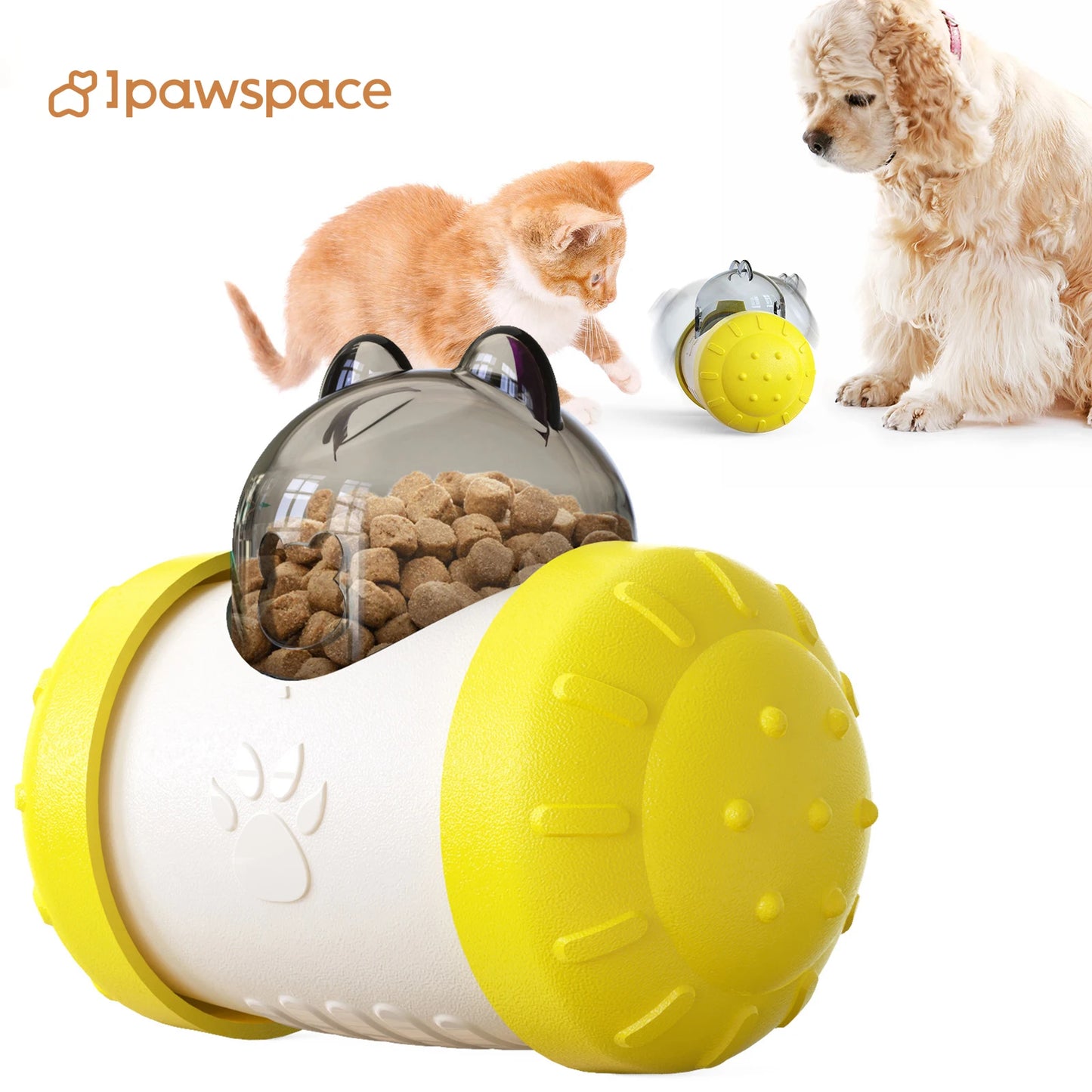 Dog Treat Dispensor Toy For Small Big Dogs Tumbler Interactive Toys Puppy Cat Slow Food Feeder Dispenser IQ Training Pet